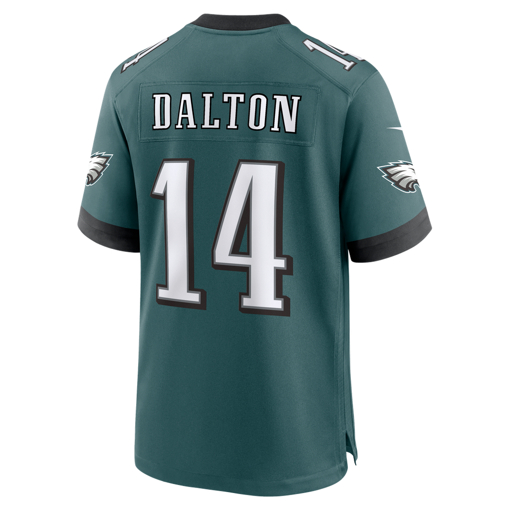 Philadelphia Eagles Andy Dalton Nike Midnight Green Team Game Jersey product image 3, provided for visual reference and