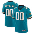 Jacksonville Jaguars Nike Teal Prowler Throwback Custom Game Jersey product image 1, provided for visual reference and