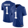 New York Giants Malik Nabers Nike Royal Team Vapor F.U.S.E. Stitched Limited Jersey product image 1, provided for visual