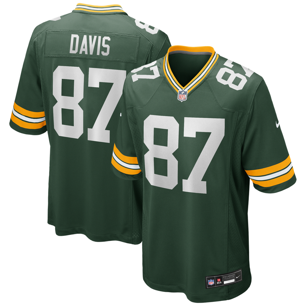Green Bay Packers Willie Davis Nike Green Game Retired Player Jersey product image 1, provided for visual reference and