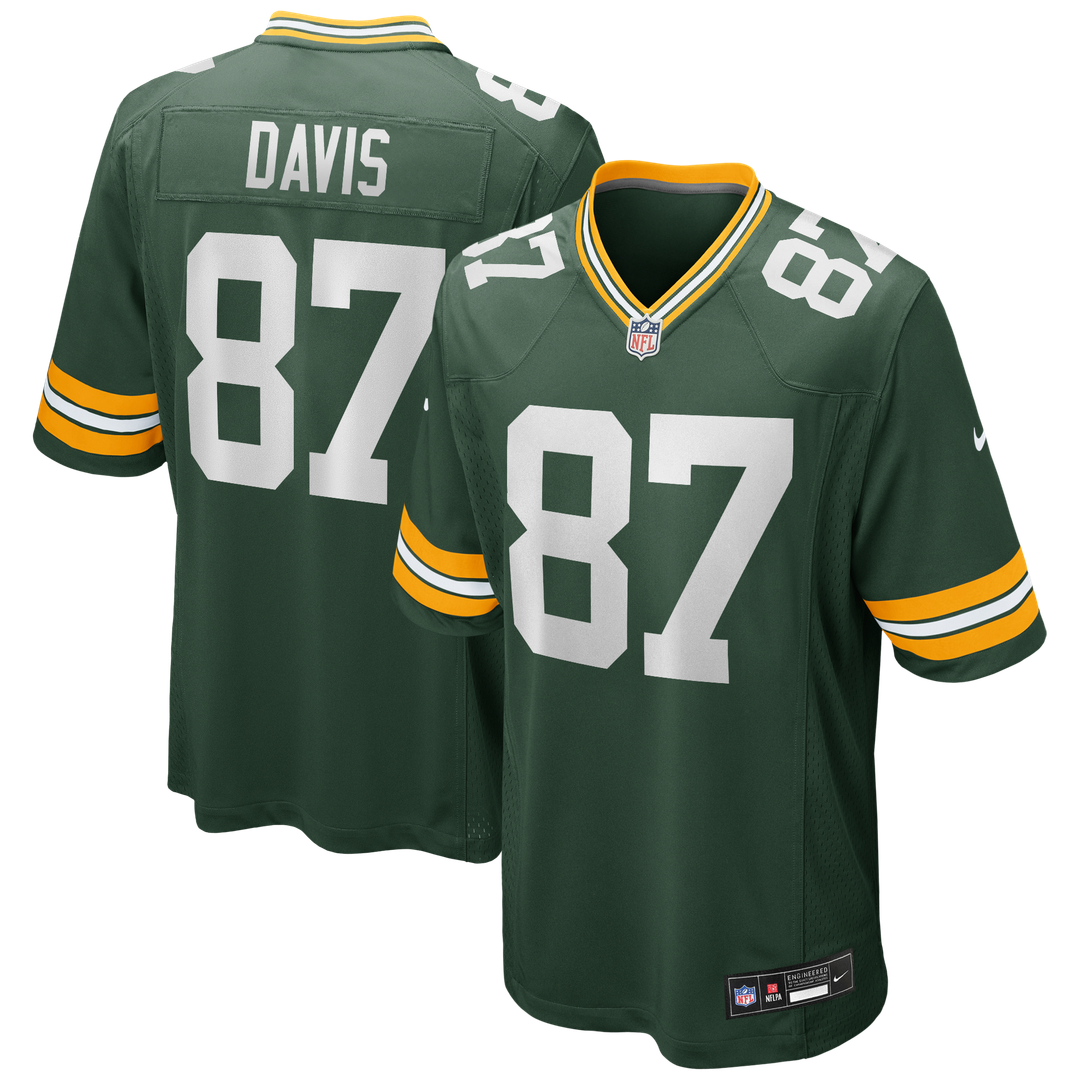 Green Bay Packers Willie Davis Nike Green Game Retired Player Jersey product image 1, provided for visual reference and