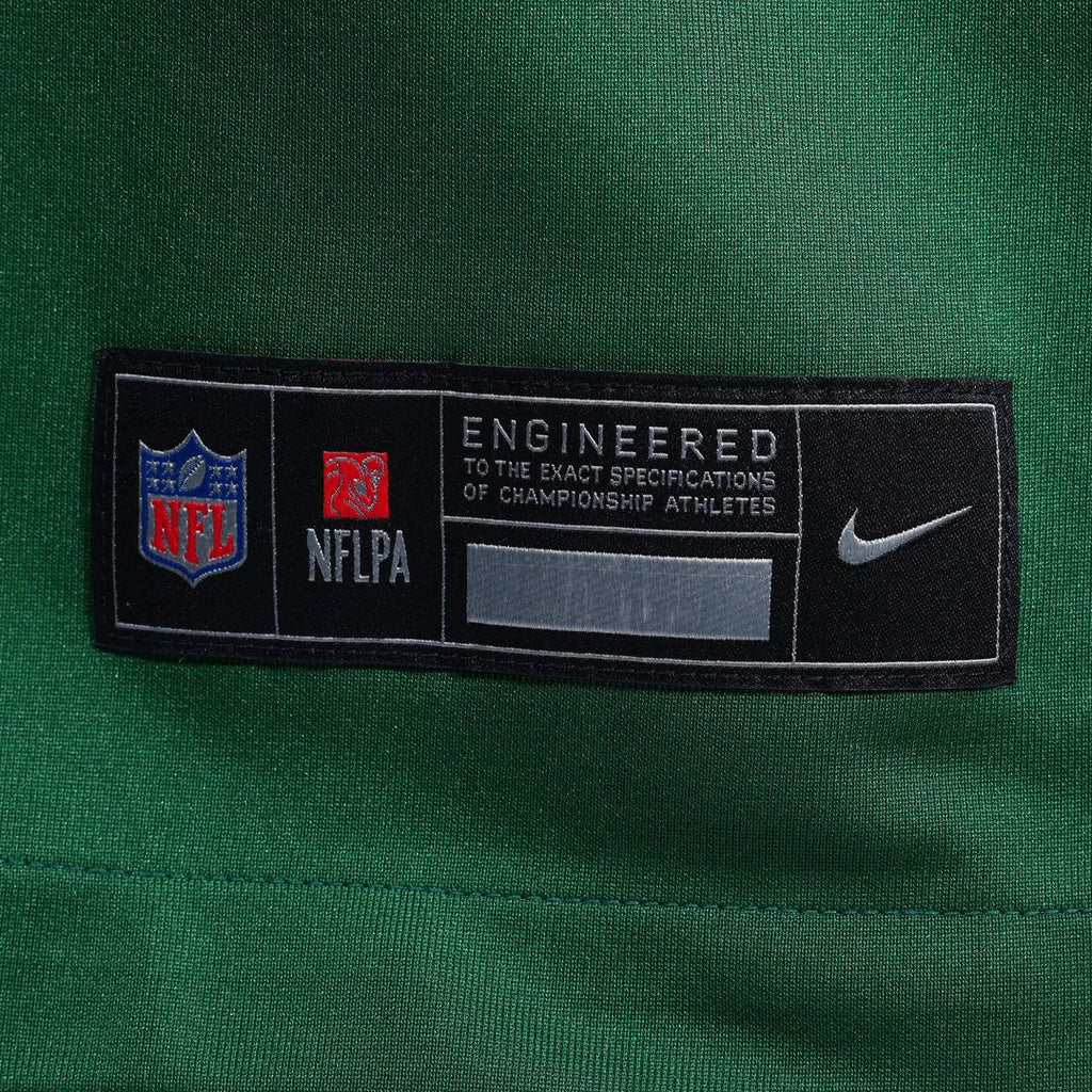 New York Jets Armand Membou Nike Green Team Game Jersey product image 6, provided for visual reference and product detail