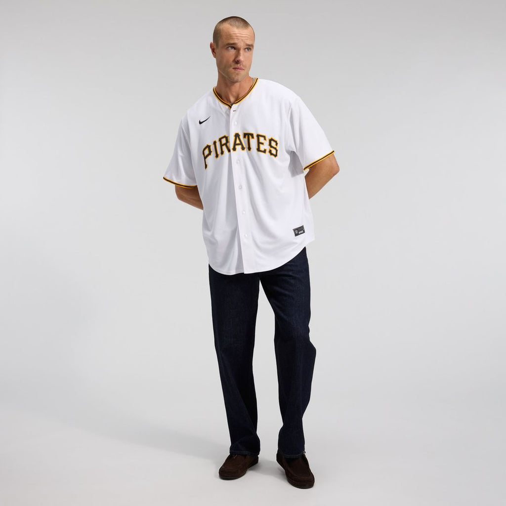 Pittsburgh Pirates Paul Skenes Nike White Home Replica Player Jersey product image 4, provided for visual reference and