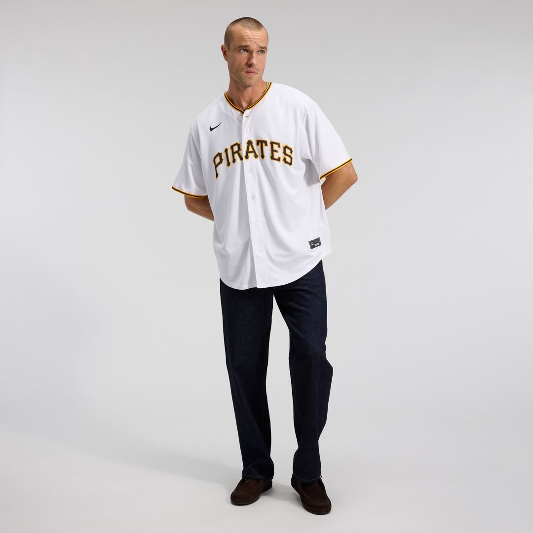Pittsburgh Pirates Paul Skenes Nike White Home Replica Player Jersey product image 4, provided for visual reference and