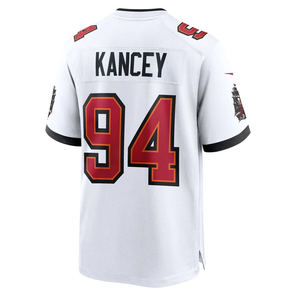 Tampa Bay Buccaneers Calijah Kancey Nike White Game Jersey product image 6, provided for visual reference and product detail