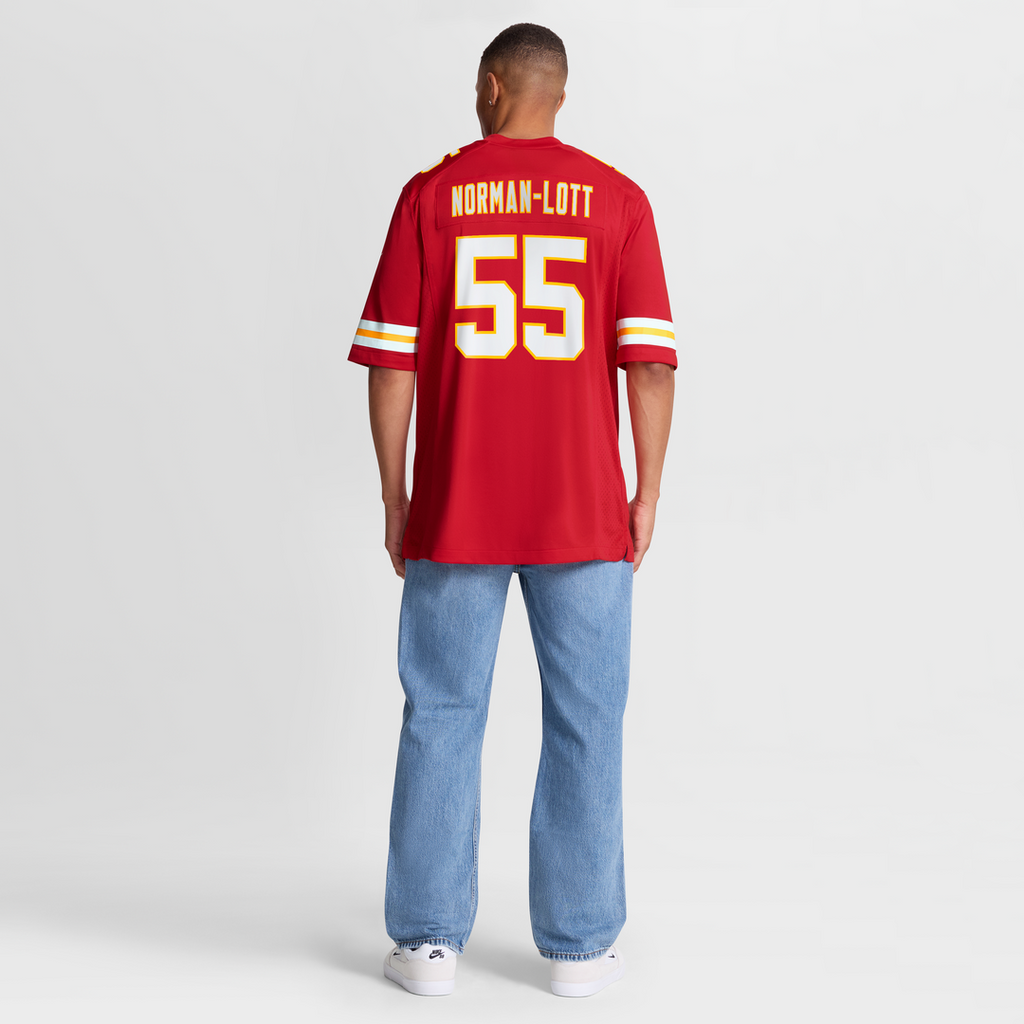Kansas City Chiefs Omarr Norman-Lott Nike Red Team Game Jersey product image 8, provided for visual reference and product