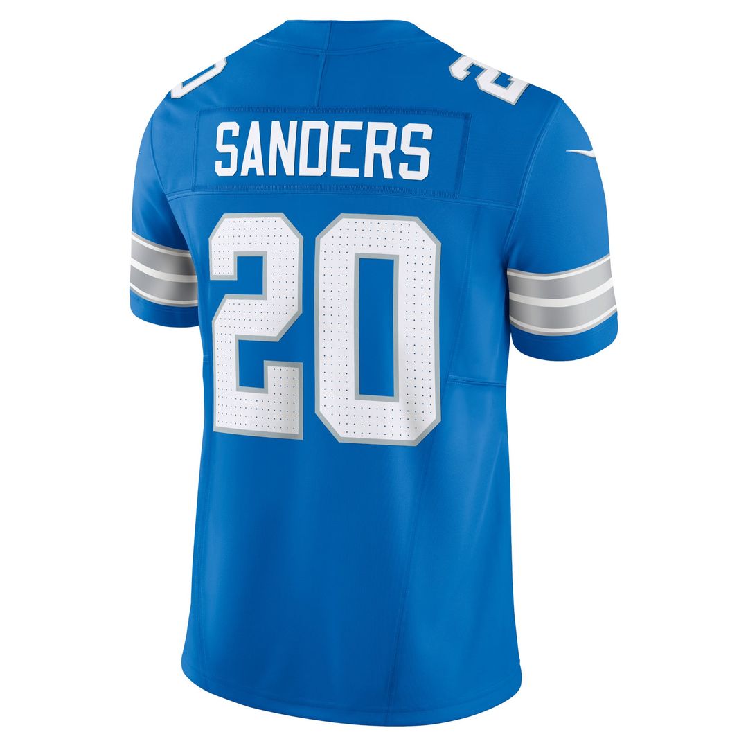 Detroit Lions Barry Sanders Nike Blue Vapor F.U.S.E. Limited Jersey product image 3, provided for visual reference and