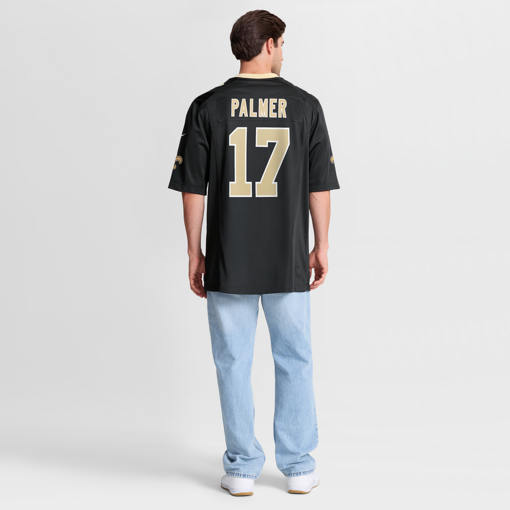 New Orleans Saints Trey Palmer Nike Black Team Game Jersey product image 8, provided for visual reference and product detail