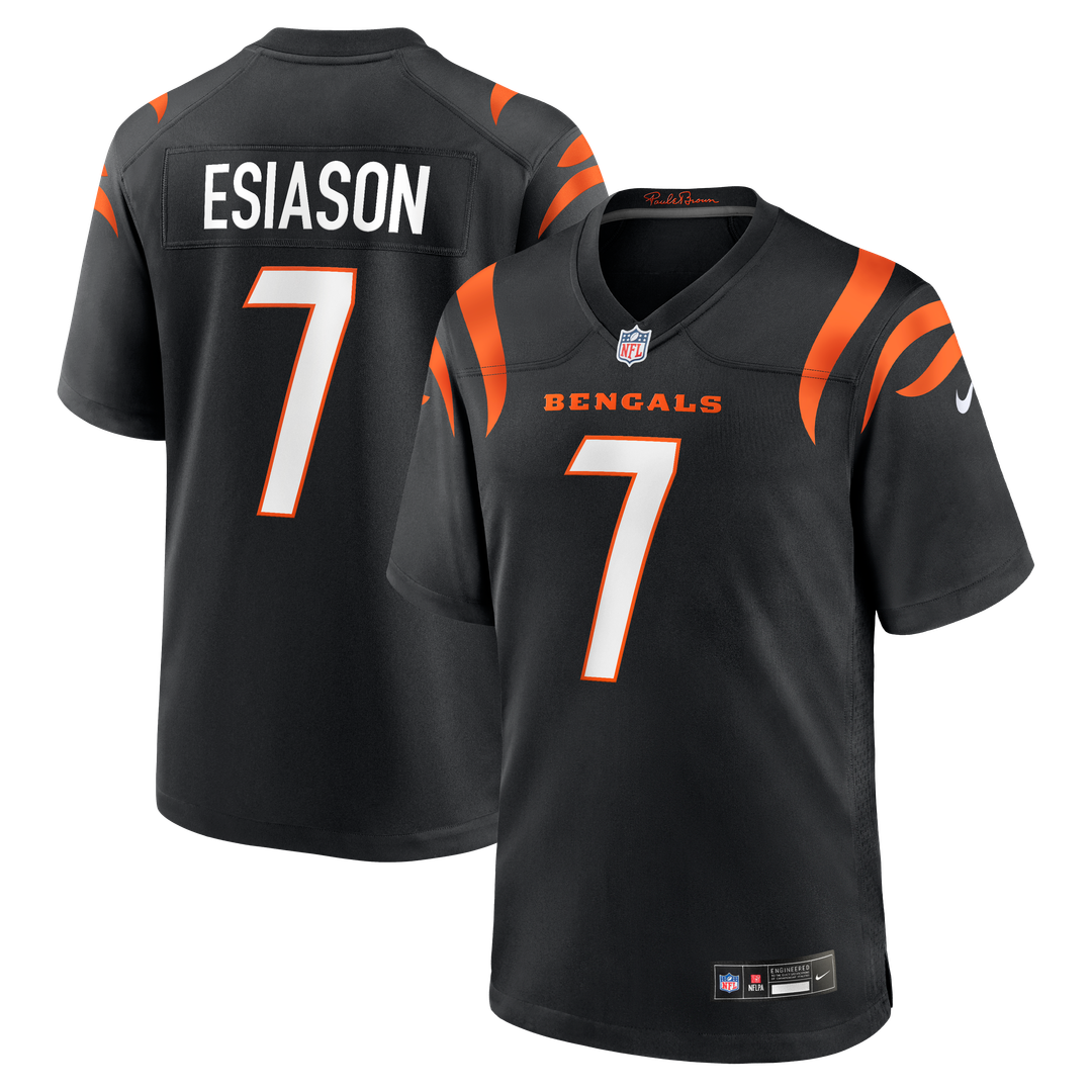 Cincinnati Bengals Boomer Esiason Nike Black Retired Player Jersey product image 9, provided for visual reference and