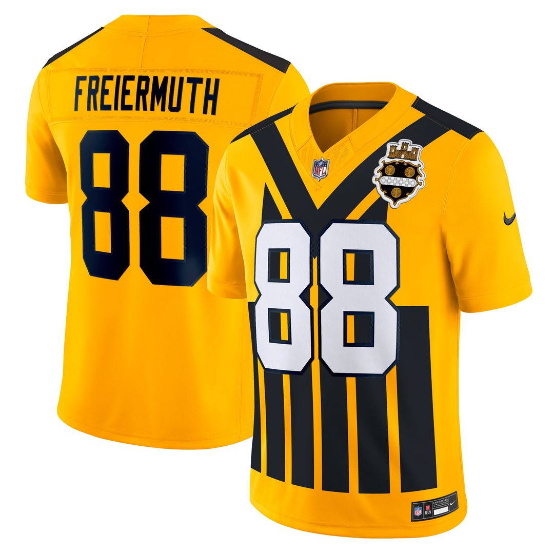 Pittsburgh Steelers Pat Freiermuth Nike Gold Alternate Vapor F.U.S.E. Limited Jersey product image 1, provided for visual