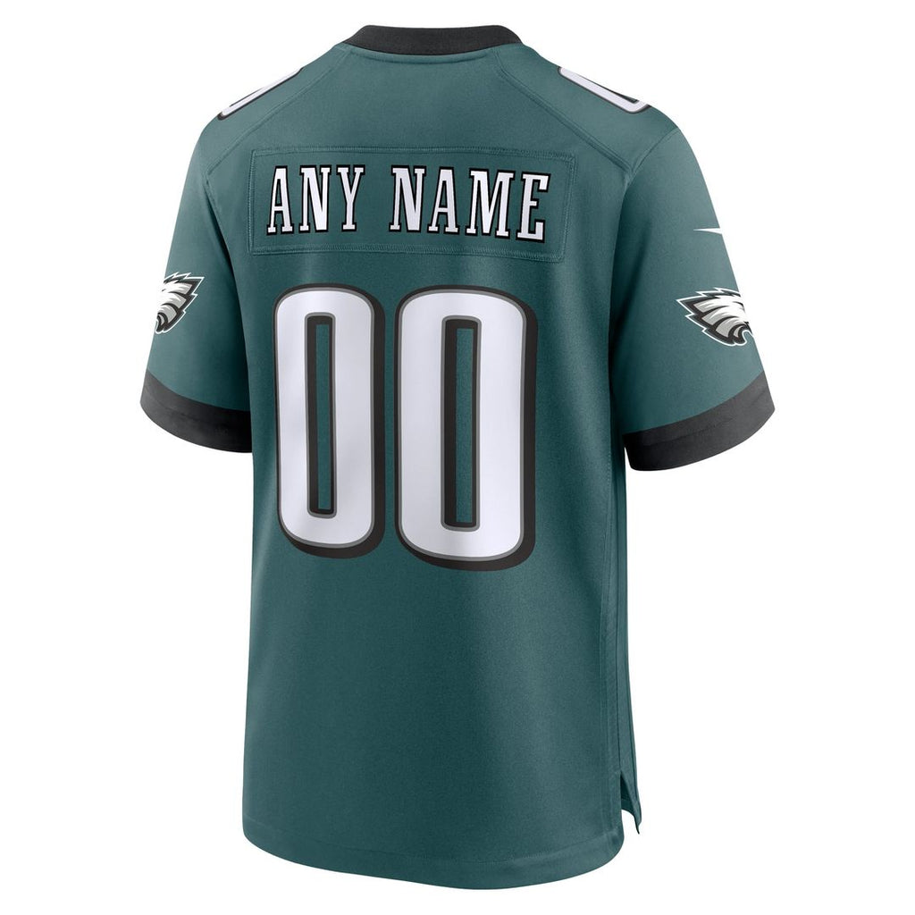 Philadelphia Eagles Nike Midnight Green Custom Game Jersey product image 3, provided for visual reference and product detail