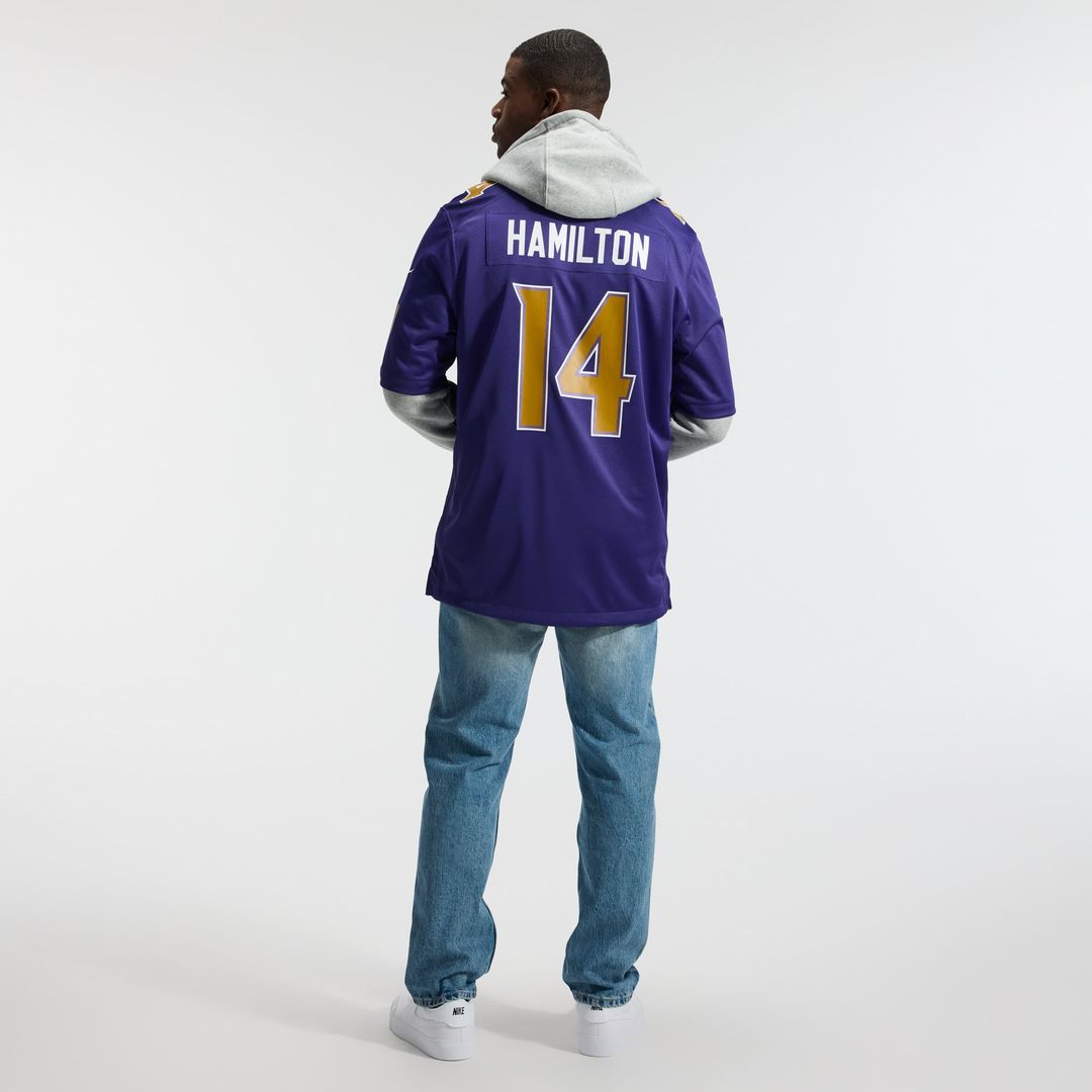 Baltimore Ravens Kyle Hamilton Nike Black Alternate Game Jersey product image 11, provided for visual reference and product