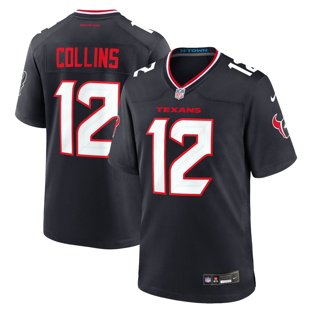 Houston Texans Nico Collins Nike Red Alternate Game Jersey product image 13, provided for visual reference and product