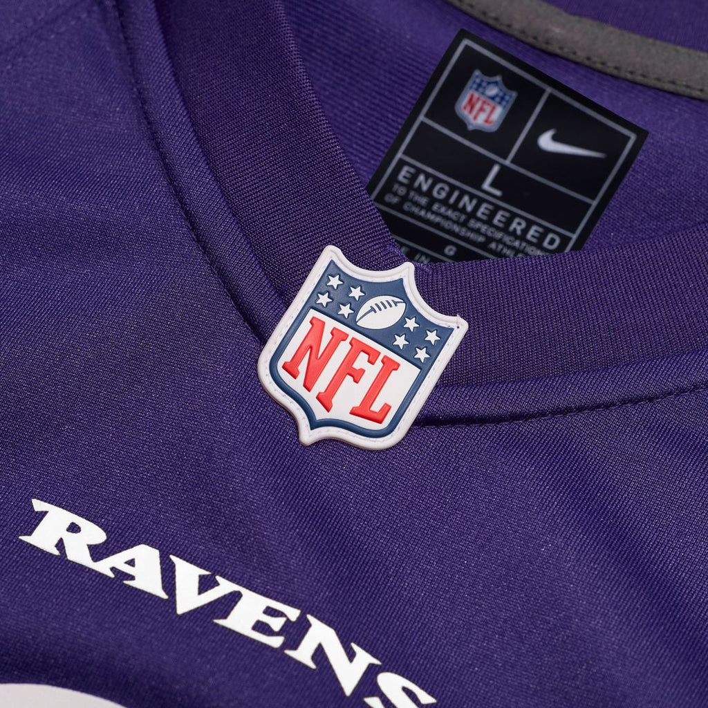 Baltimore Ravens Nick Moore Nike Purple Game Jersey product image 4, provided for visual reference and product detail review