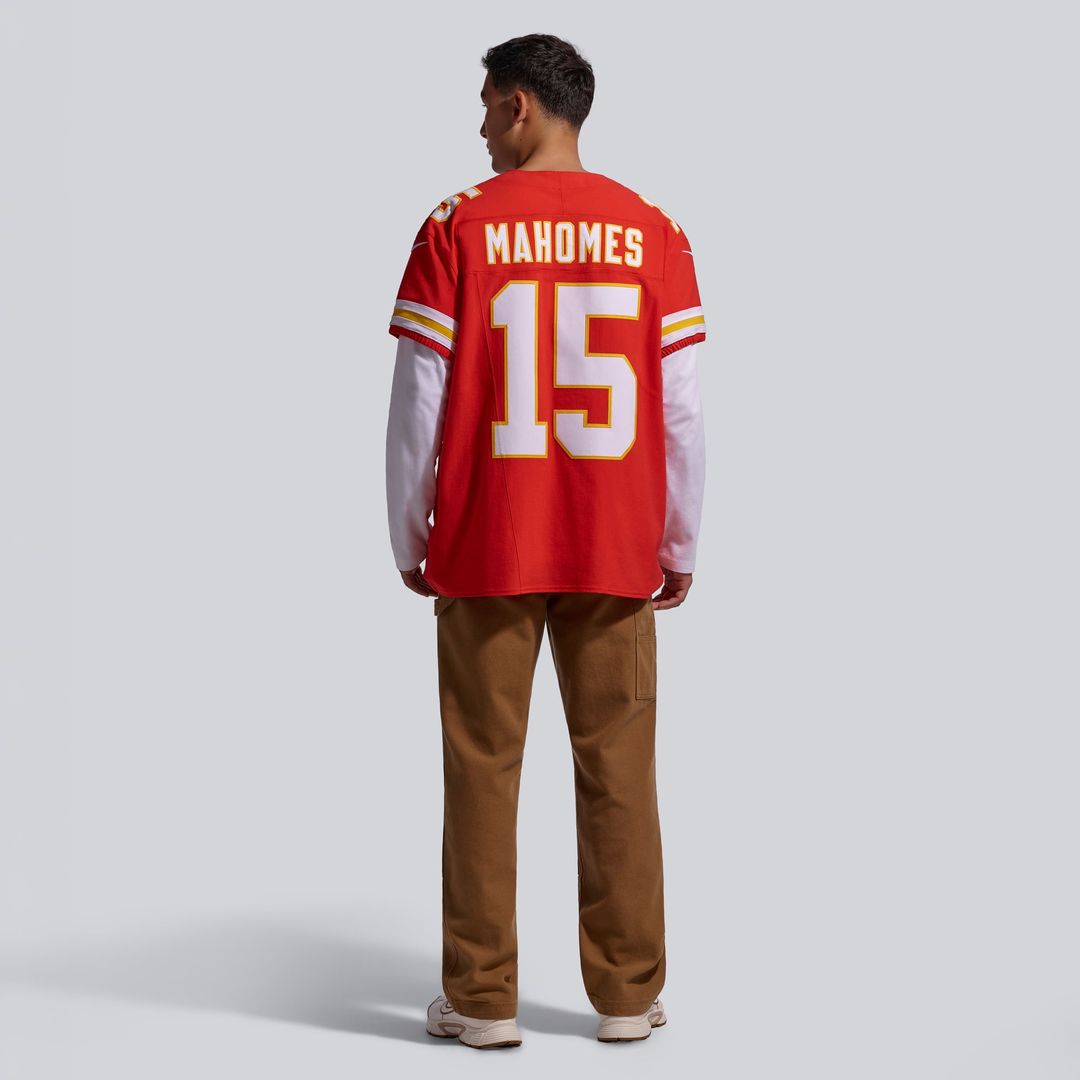 Kansas City Chiefs Patrick Mahomes Nike Red Team Vapor F.U.S.E. Elite Jersey product image 5, provided for visual reference