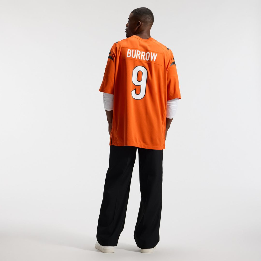 Cincinnati Bengals Joe Burrow Nike White Game Jersey product image 31, provided for visual reference and product detail