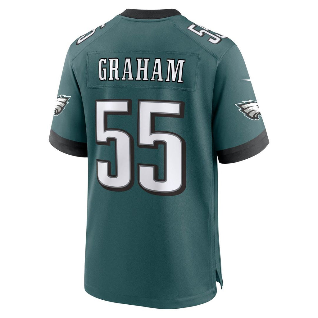 Philadelphia Eagles Brandon Graham Nike Midnight Green Team Game Jersey product image 3, provided for visual reference and