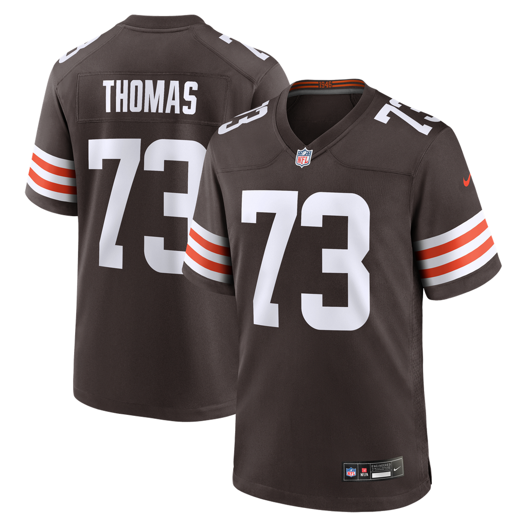 Cleveland Browns Joe Thomas Nike Brown Retired Game Player Jersey product image 9, provided for visual reference and product