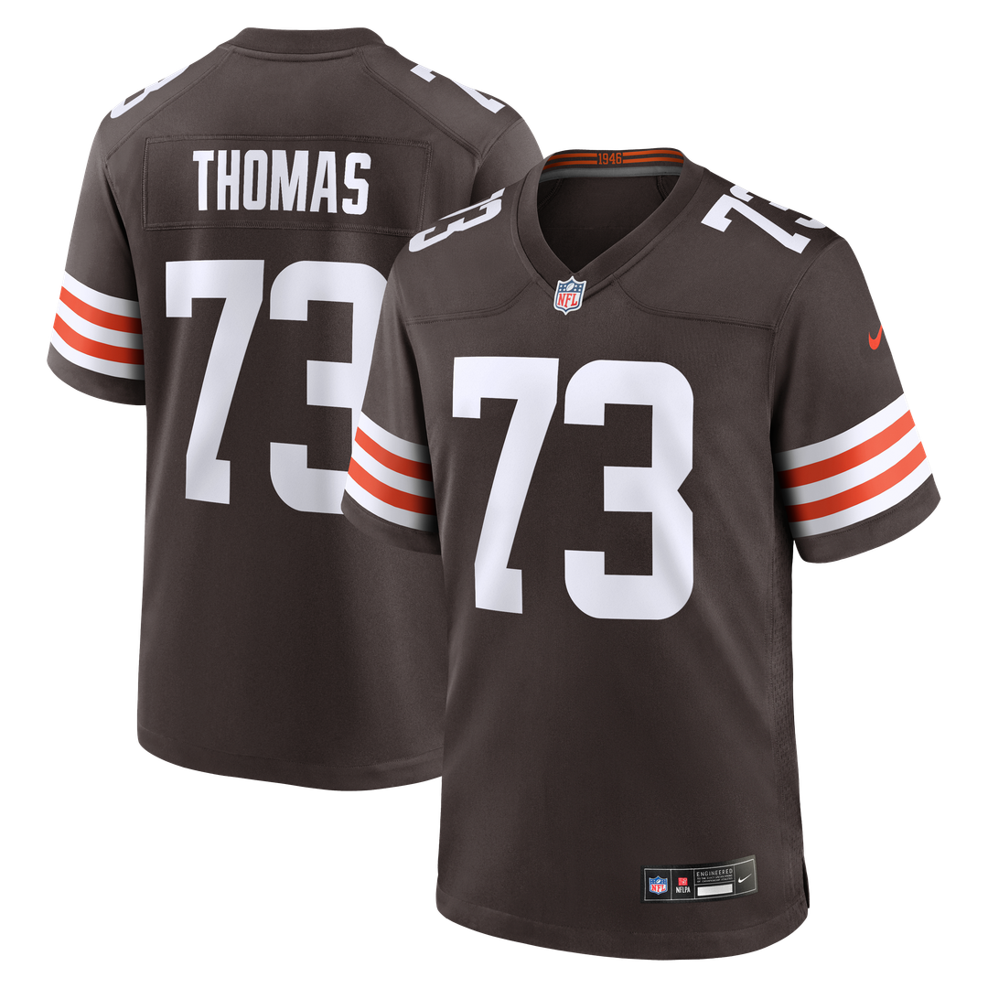 Cleveland Browns Joe Thomas Nike Brown Retired Game Player Jersey product image 9, provided for visual reference and product