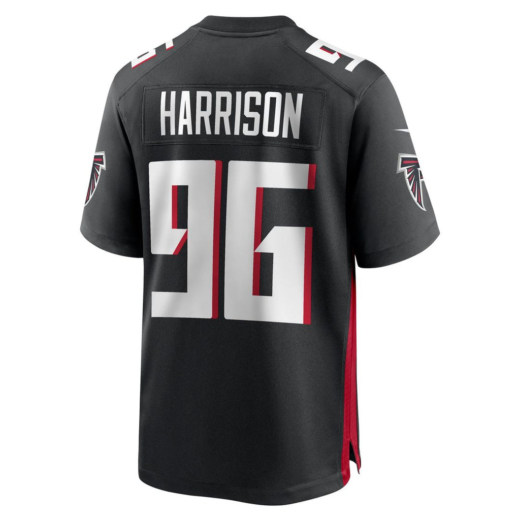 Atlanta Falcons Zach Harrison Nike Black Team Game Jersey product image 3, provided for visual reference and product detail