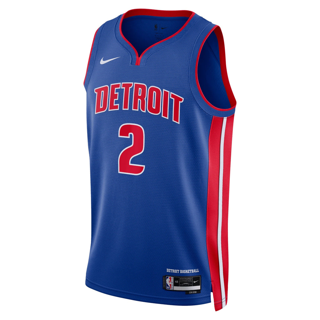 Detroit Pistons Nike Icon Edition Swingman Jersey - Blue - Cade Cunningham - Unisex product image 2, provided for visual