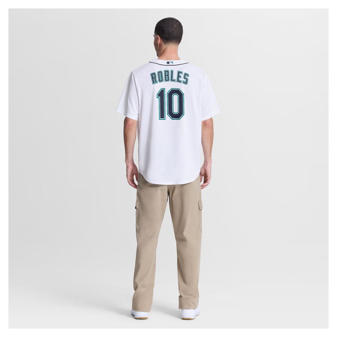 Seattle Mariners Victor Robles Nike White Home Replica Jersey product image 5, provided for visual reference and product