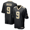 New Orleans Saints Drew Brees Nike Black Team Game Jersey product image 1, provided for visual reference and product detail