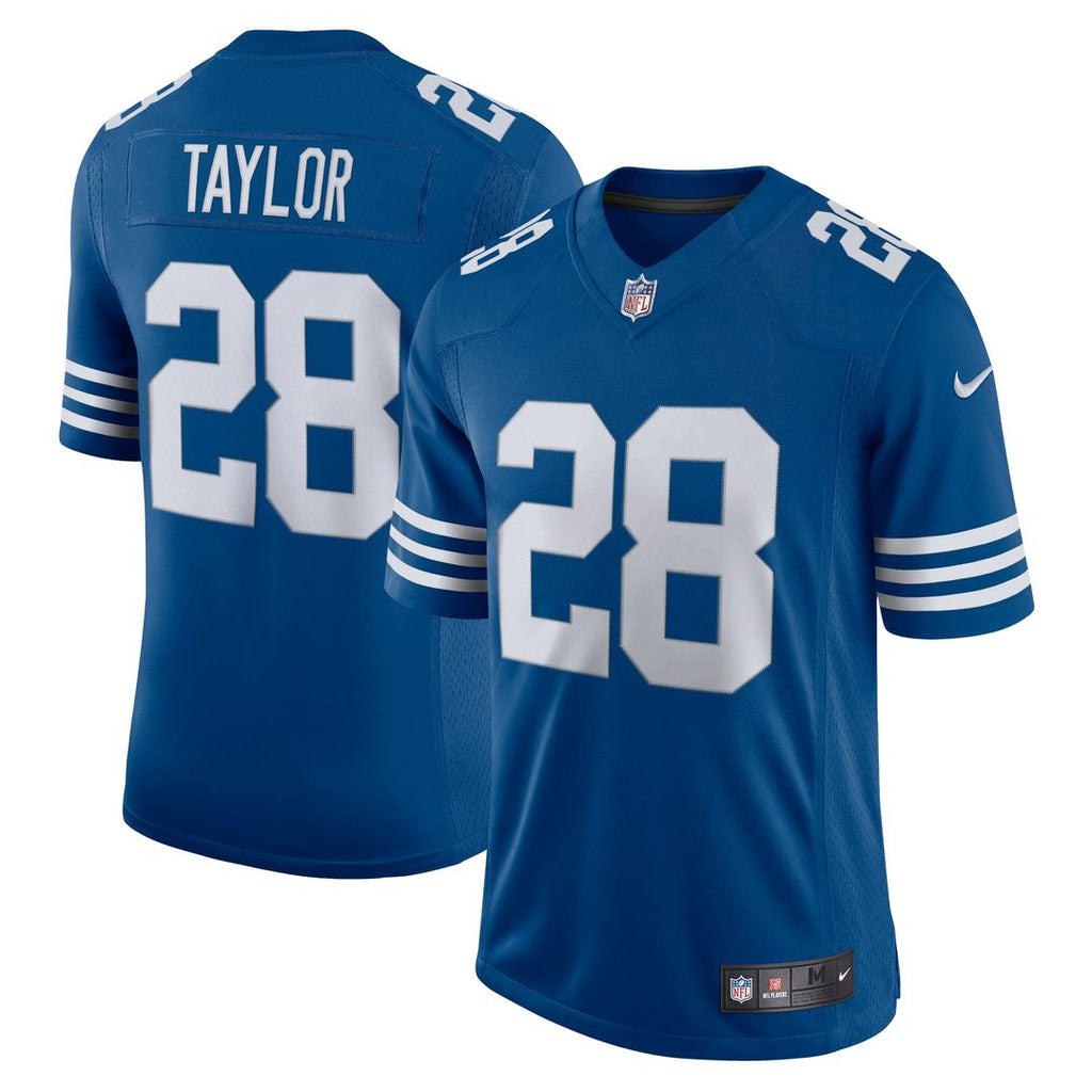Indianapolis Colts Jonathan Taylor Nike Royal Alternate Vapor Limited Jersey product image 1, provided for visual reference