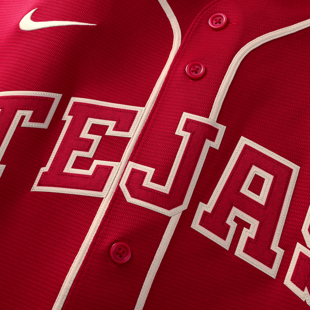 Texas Rangers Joc Pederson Nike Red 2026 City Connect Stadium Jersey product image 5, provided for visual reference and