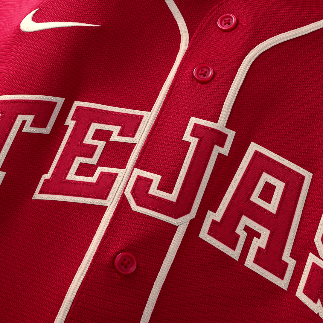 Texas Rangers Joc Pederson Nike Red 2026 City Connect Stadium Jersey product image 5, provided for visual reference and