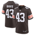 Cleveland Browns Mohamoud Diabate Nike Brown Team Game Jersey product image 1, provided for visual reference and product
