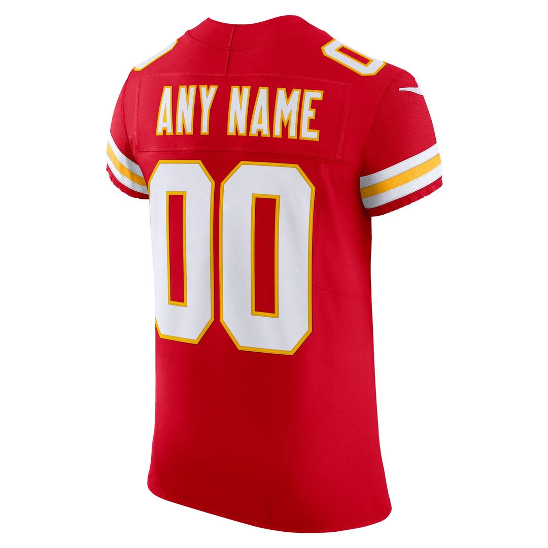 Kansas City Chiefs Nike Red Vapor F.U.S.E. Elite Custom Jersey product image 3, provided for visual reference and product