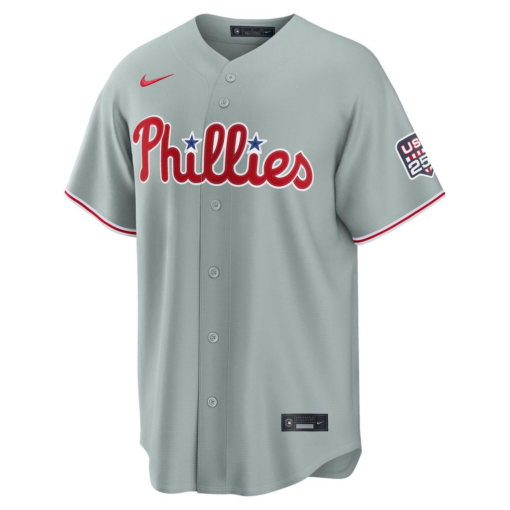 Fourth of July Philadelphia Phillies Cristopher Sanchez Nike Gray USA 250 Stadium Jersey product image 2, provided for