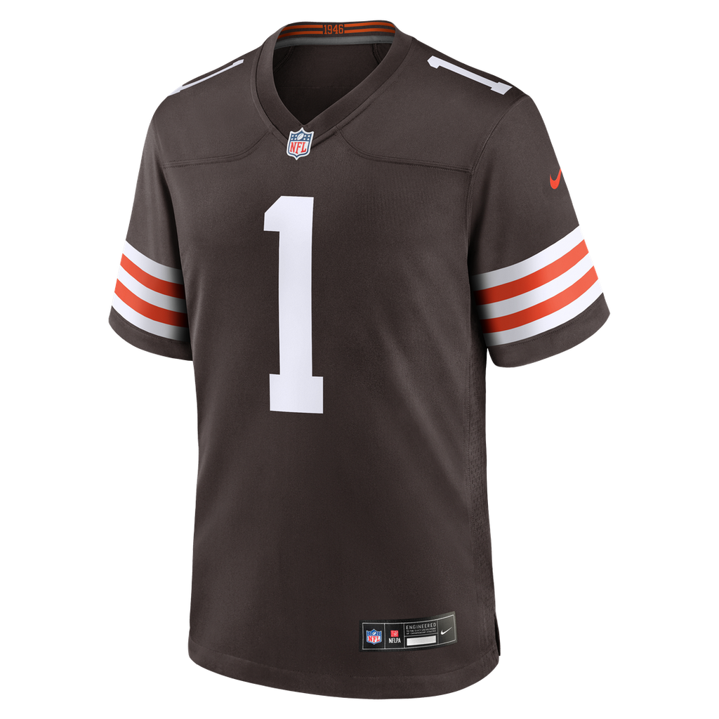 Cleveland Browns KC Concepcion Jr. Nike Brown Team Game Jersey product image 2, provided for visual reference and product