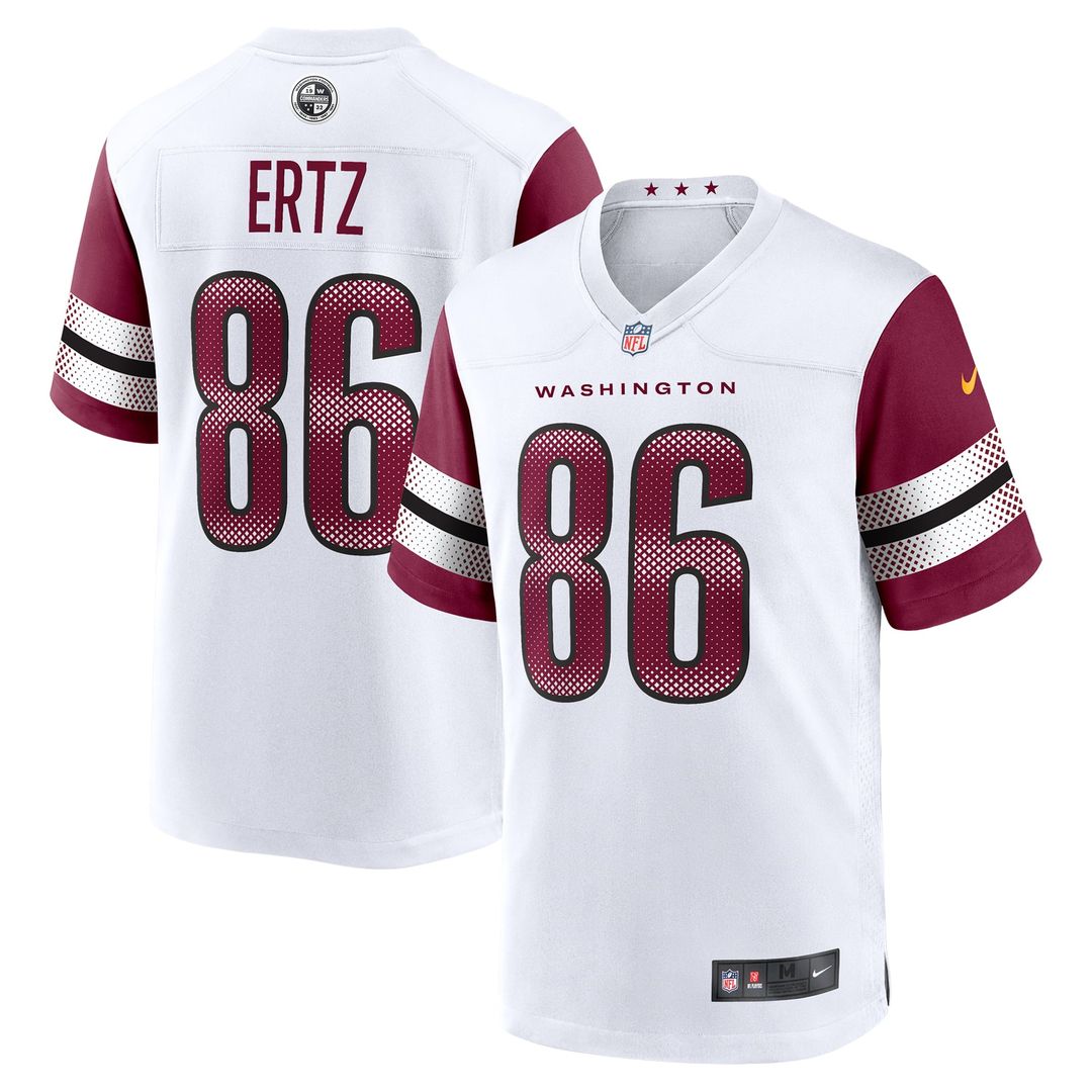 Washington Commanders Zach Ertz Nike White Game Jersey product image 1, provided for visual reference and product detail