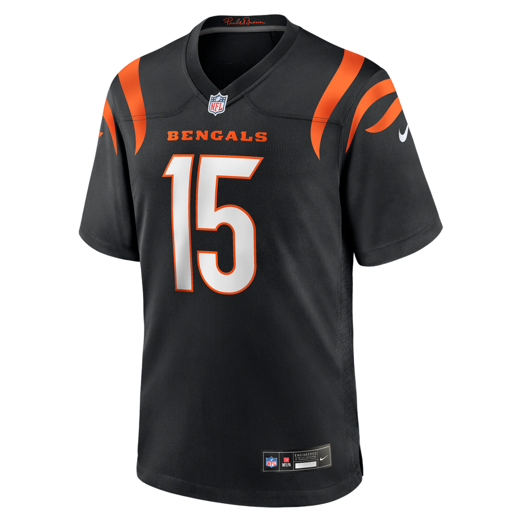 Cincinnati Bengals Charlie Jones Nike Black Team Game Jersey product image 2, provided for visual reference and product