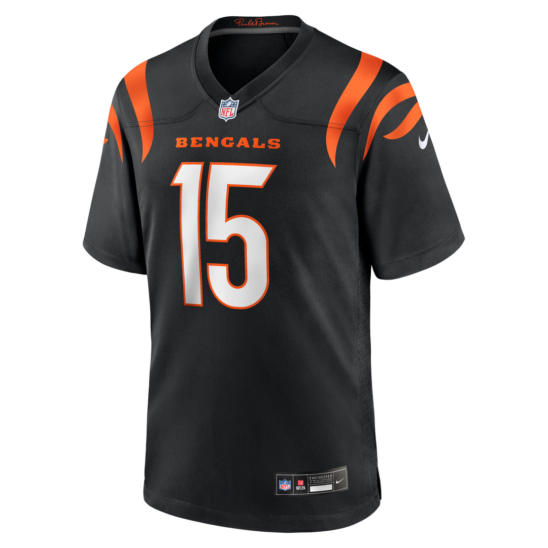 Cincinnati Bengals Charlie Jones Nike Black Team Game Jersey product image 2, provided for visual reference and product