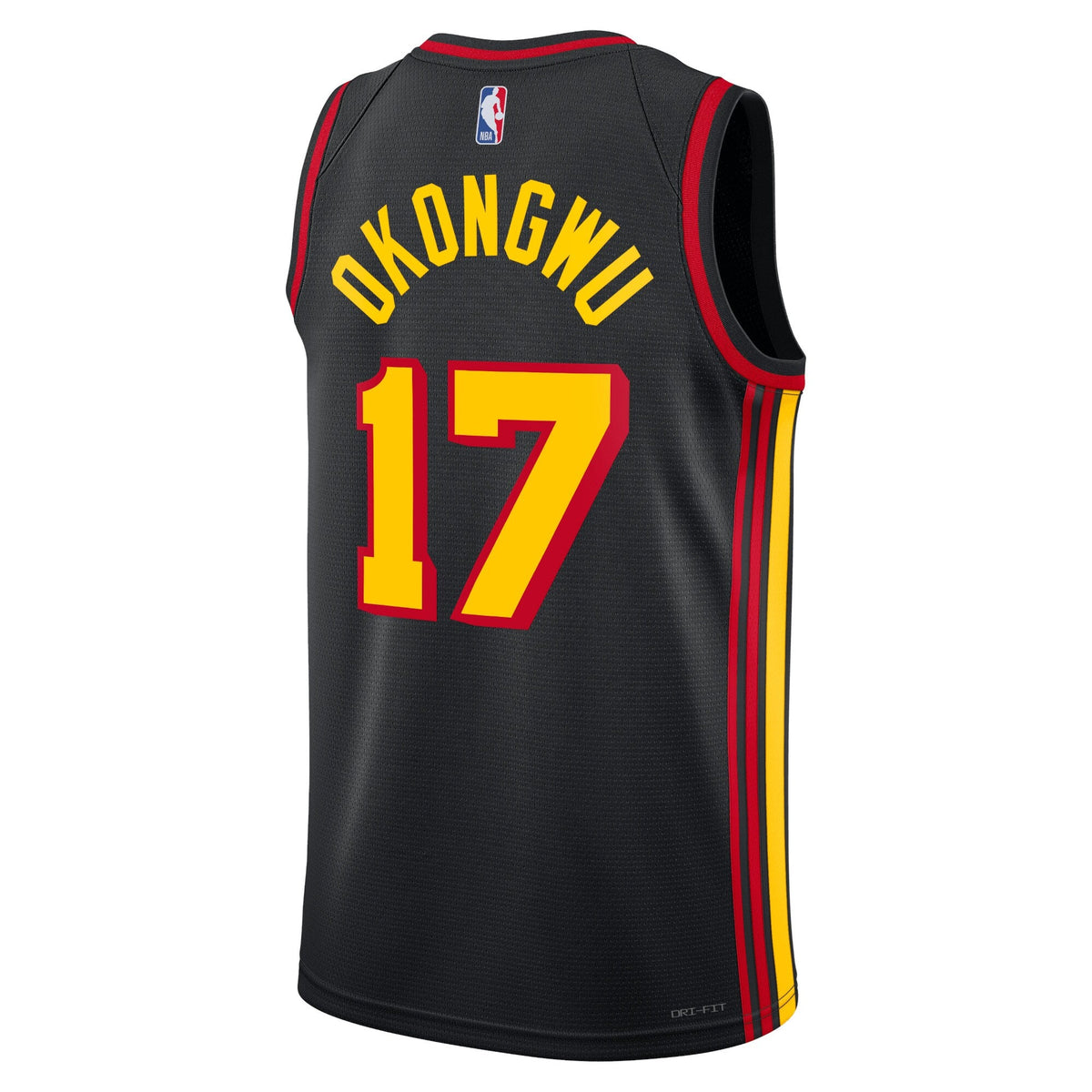 Atlanta Hawks Jordan Statement Edition Swingman Jersey - Black - Onyeka Okongwu - Unisex product image 3, provided for
