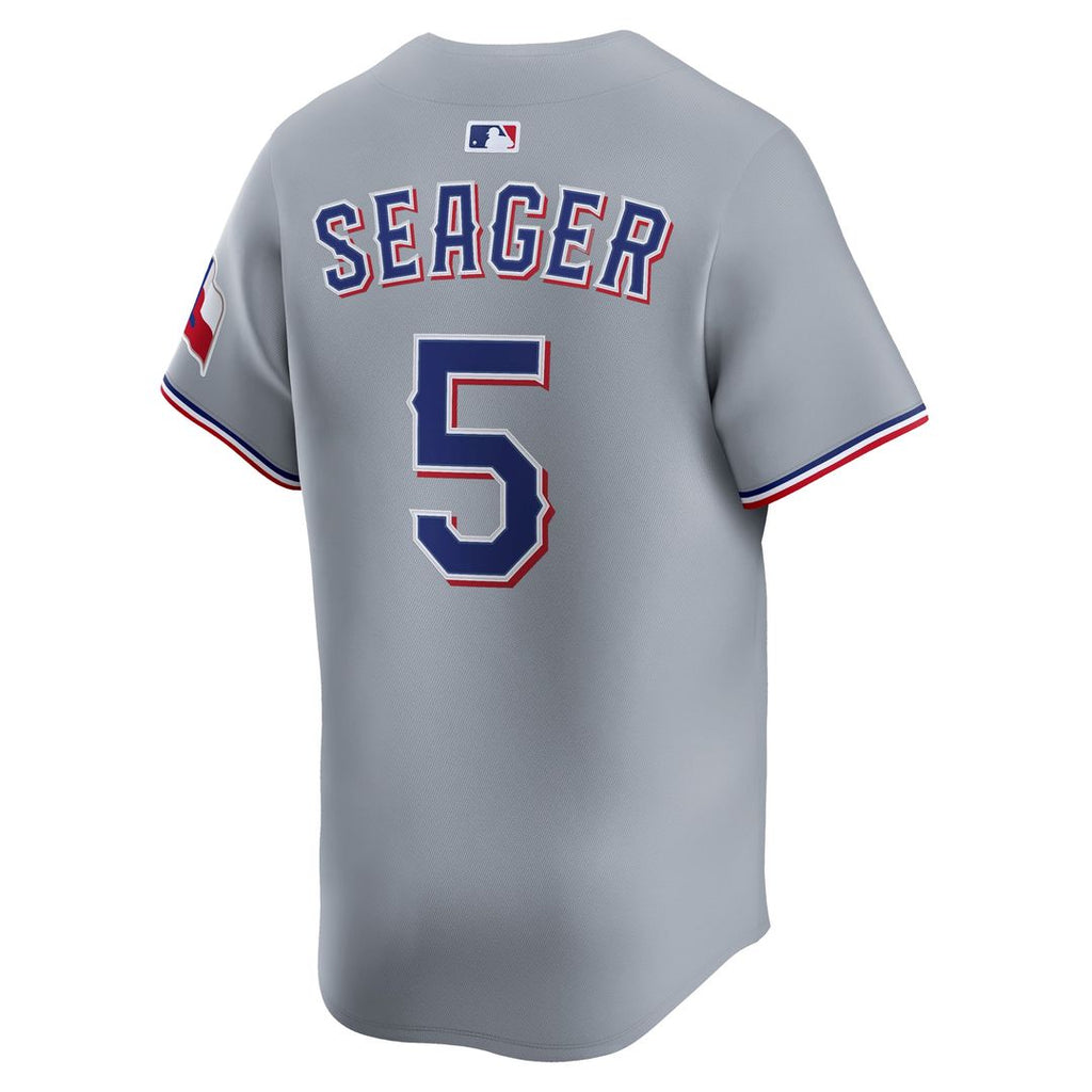 Texas Rangers Corey Seager Nike Gray Road Limited Jersey product image 3, provided for visual reference and product detail