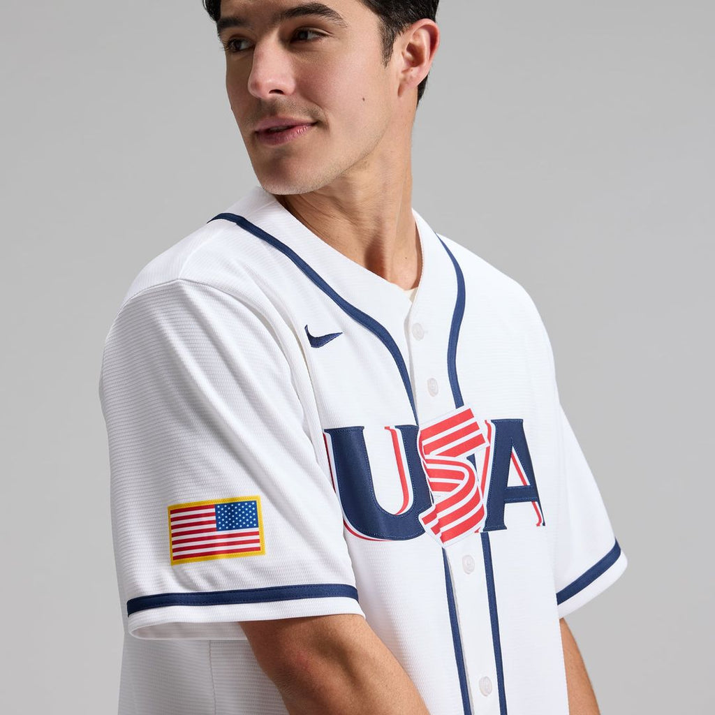 USA Baseball Aaron Judge Nike White 2026 World Baseball Classic Home Stadium Jersey product image 7, provided for visual