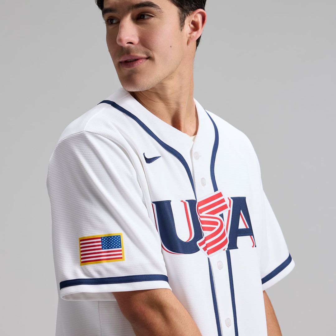 USA Baseball Aaron Judge Nike White 2026 World Baseball Classic Home Stadium Jersey product image 7, provided for visual