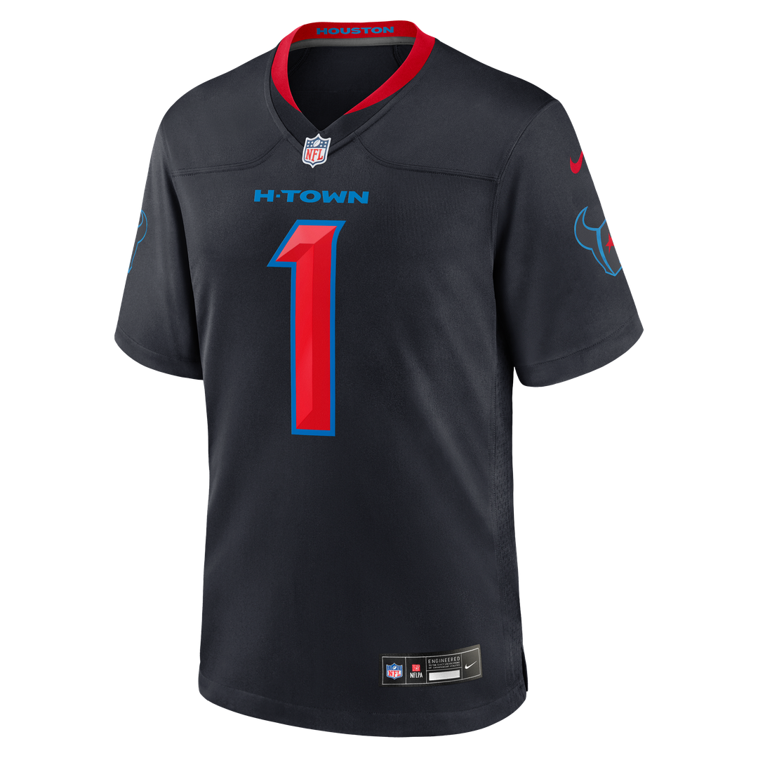Houston Texans Tank Dell Nike Navy Alternate Game Jersey product image 2, provided for visual reference and product detail