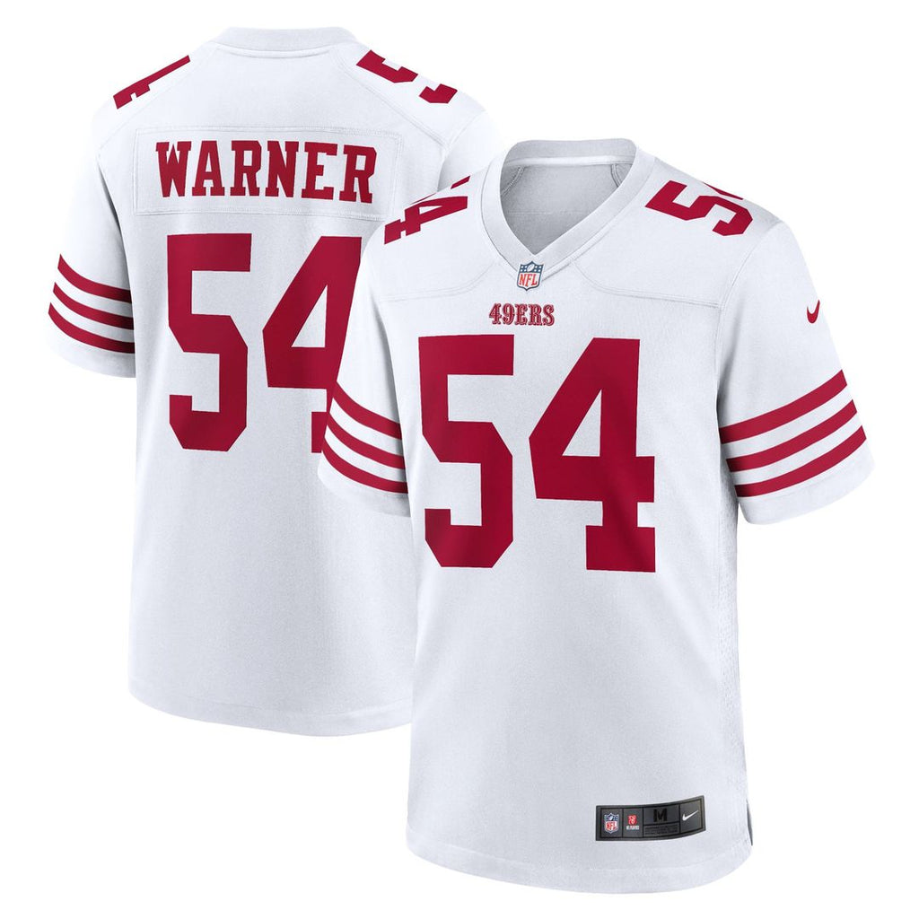 San Francisco 49ers Fred Warner Nike Scarlet Team Game Player Jersey product image 17, provided for visual reference and