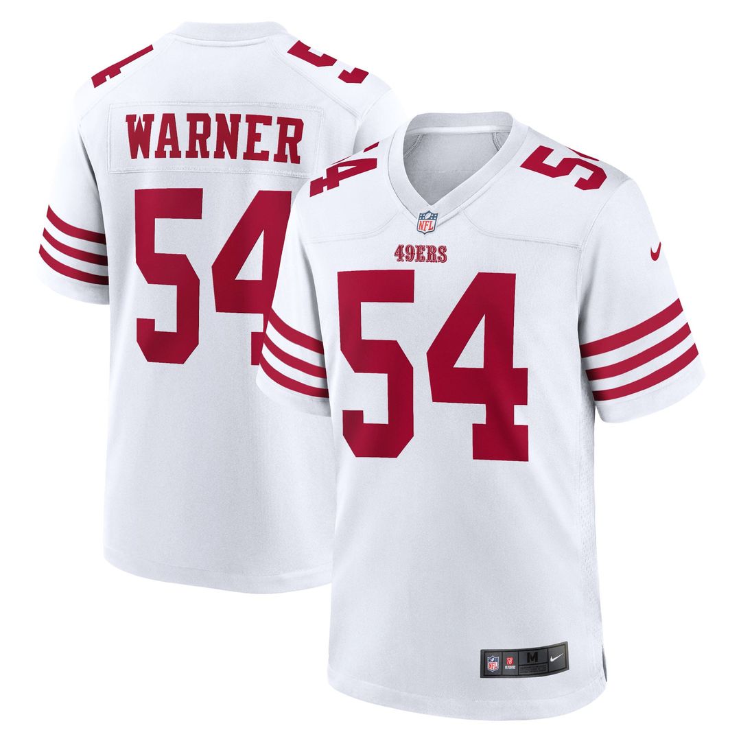 San Francisco 49ers Fred Warner Nike Scarlet Team Game Player Jersey product image 17, provided for visual reference and