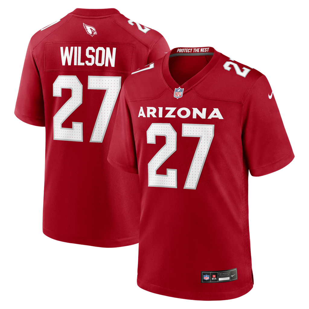Arizona Cardinals Divaad Wilson Nike Cardinal Team Game Jersey product image 1, provided for visual reference and product