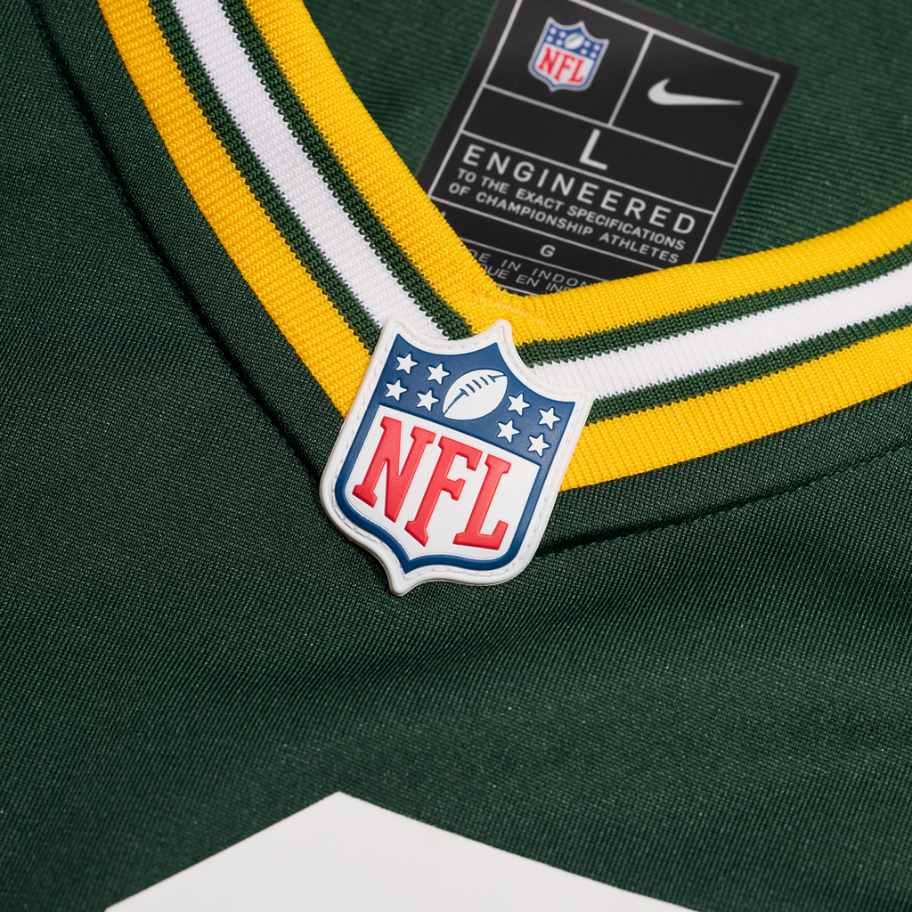 Green Bay Packers Bo Melton Nike Green Team Game Jersey product image 4, provided for visual reference and product detail