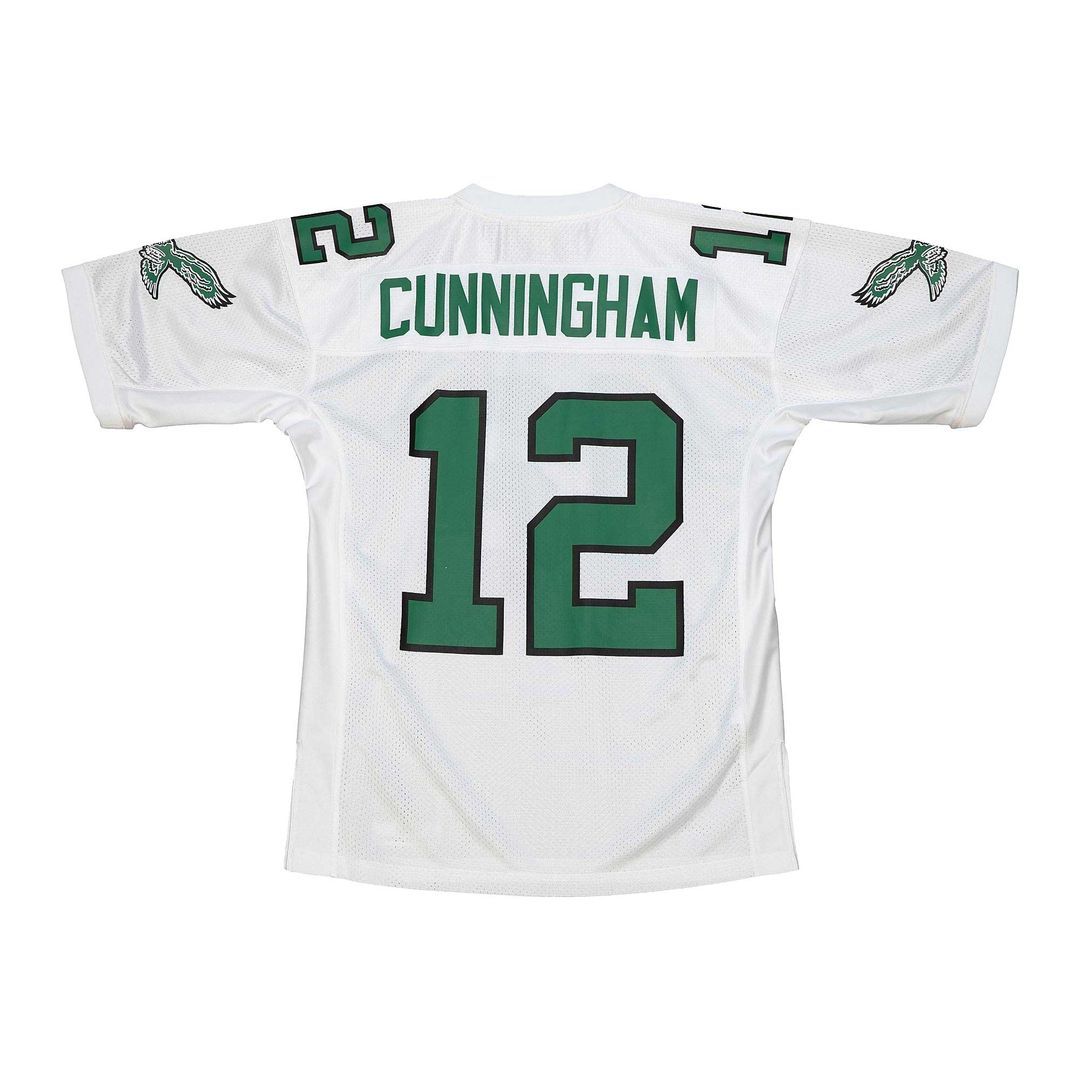 Philadelphia Eagles 1992 Randall Cunningham Mitchell & Ness White Authentic Throwback Retired Player Jersey product image 3,