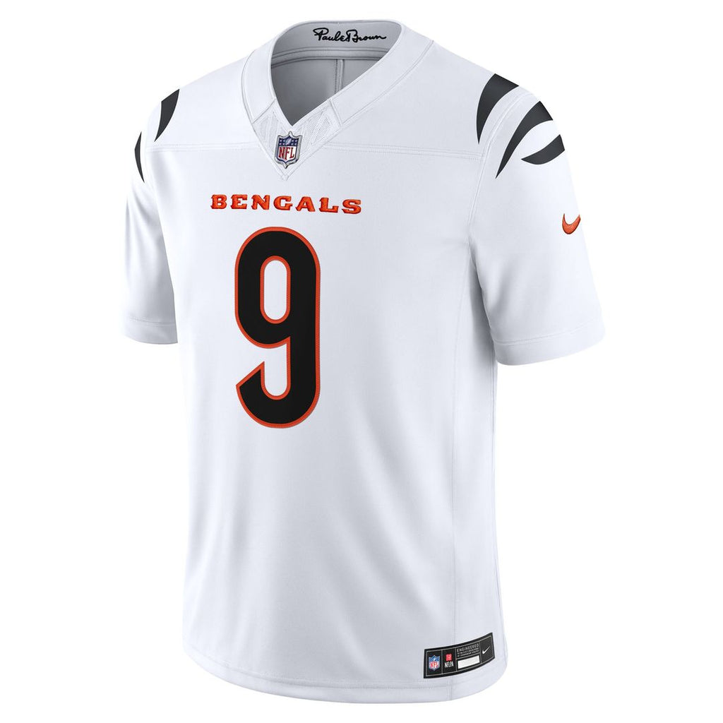 Cincinnati Bengals Joe Burrow Nike White Vapor F.U.S.E. Stitched Limited Jersey product image 2, provided for visual