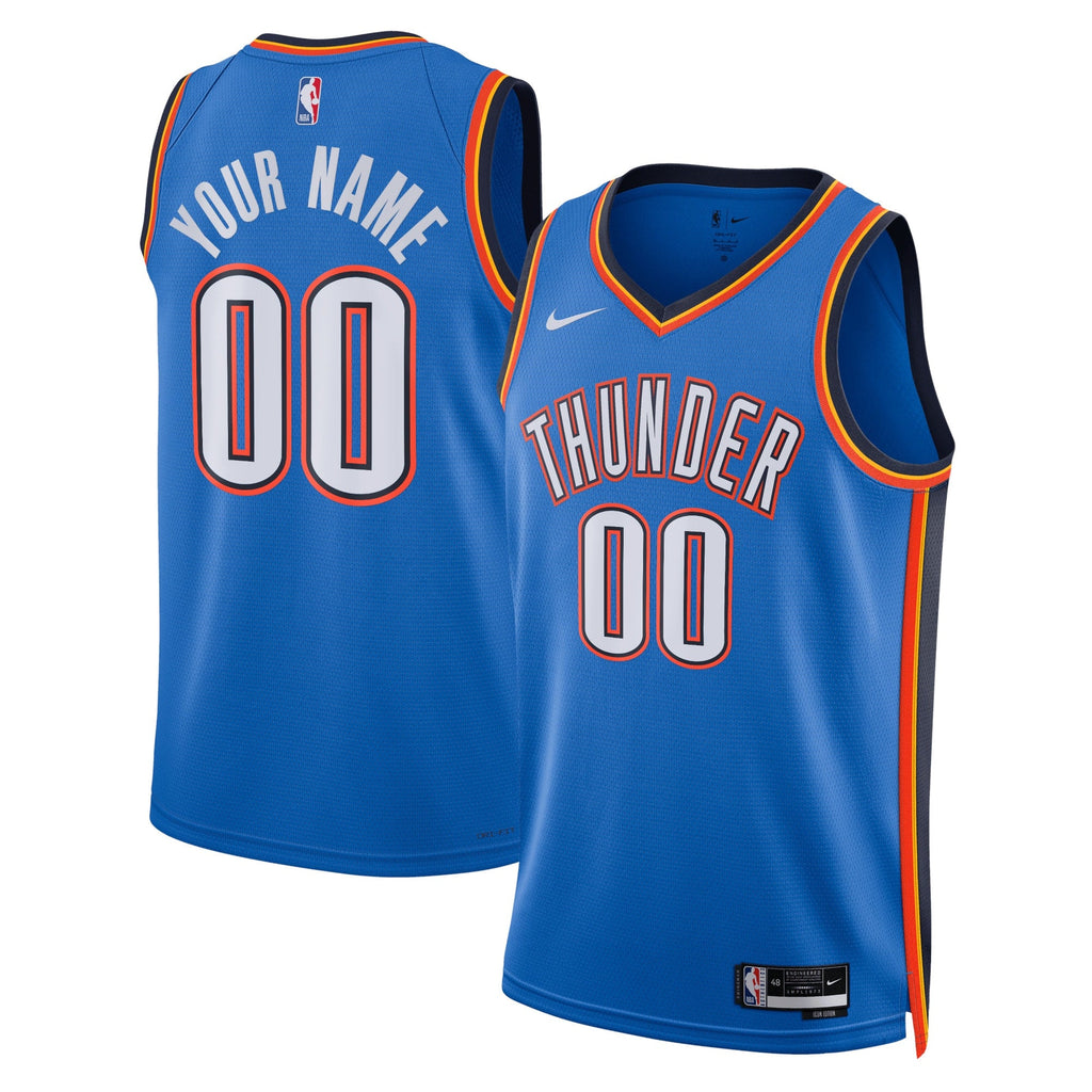 Oklahoma City Thunder Nike Icon Swingman Jersey - Custom - Unisex product image 1, provided for visual reference and product