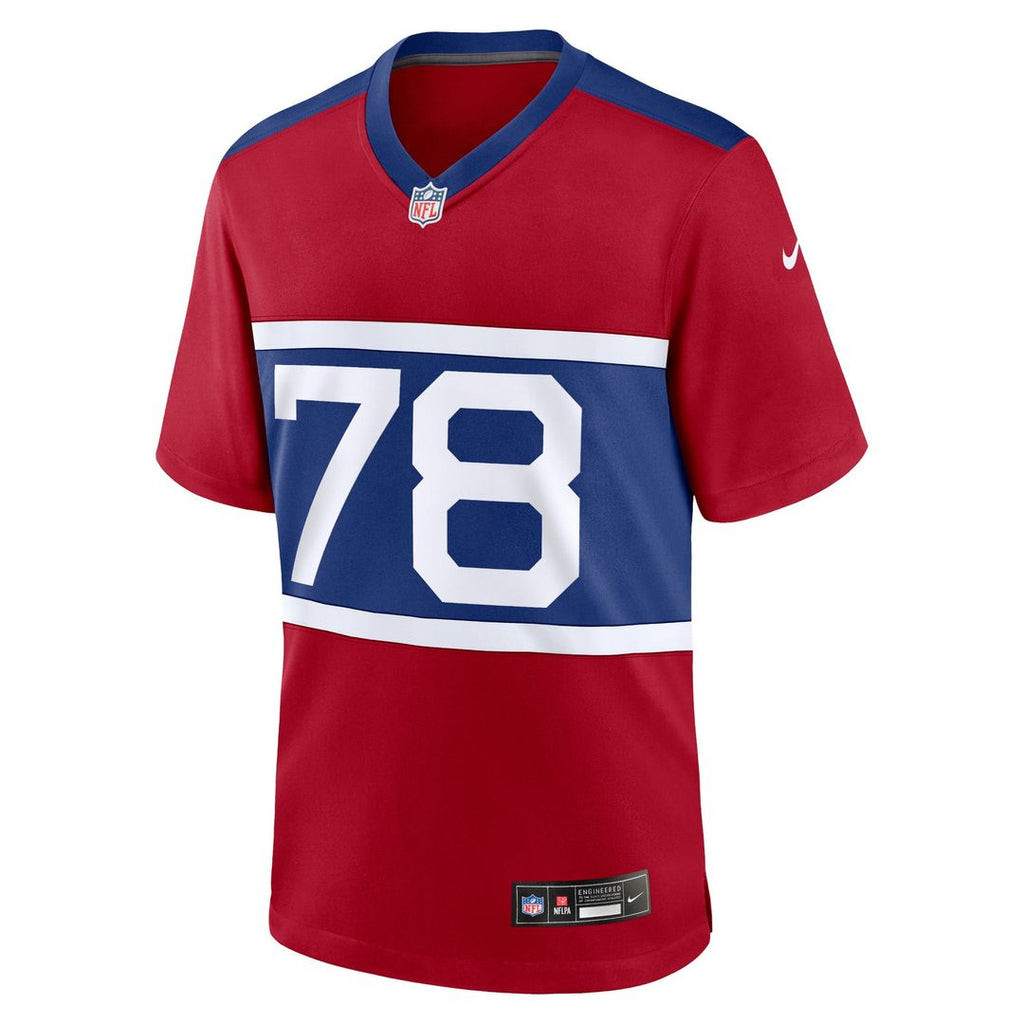 New York Giants Andrew Thomas Nike Century Red Alternate Player Game Jersey product image 2, provided for visual reference